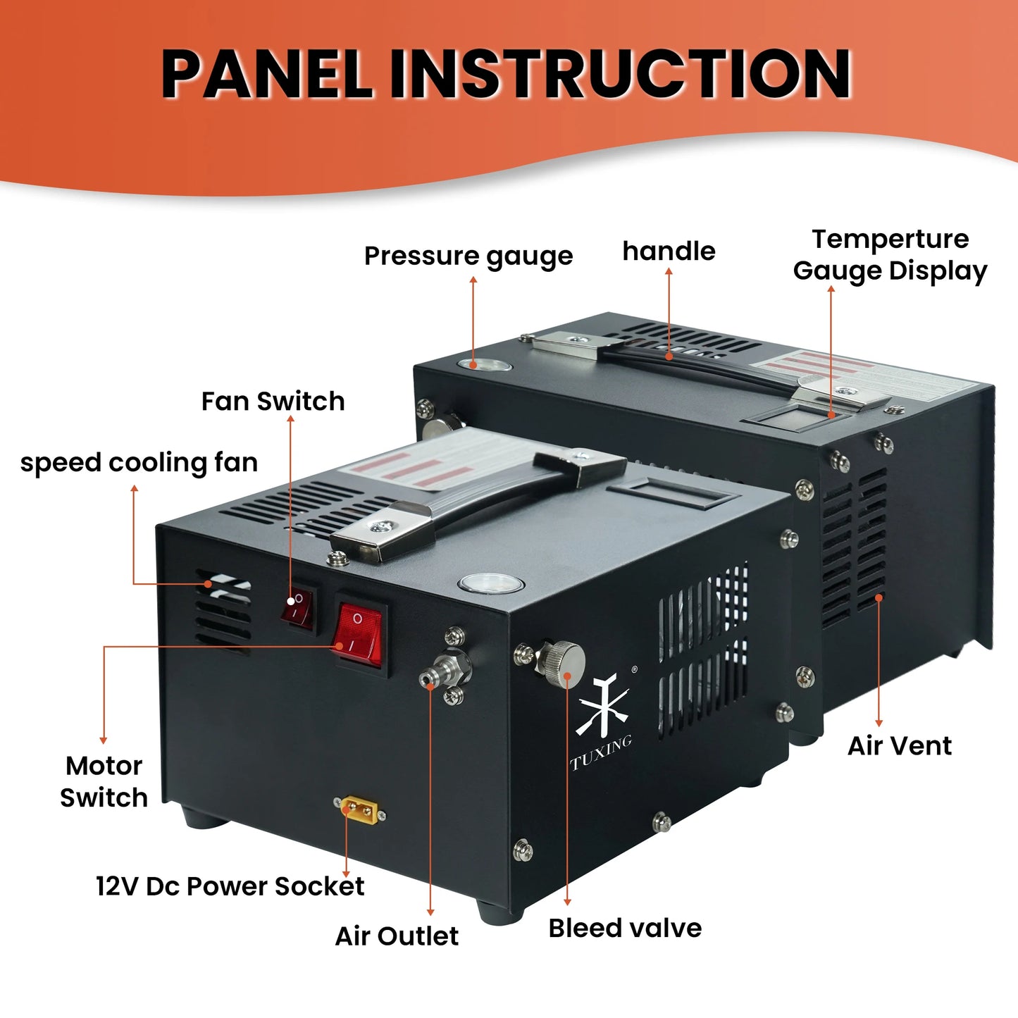 Survival Now™ 300Bar 12V PCP Air Compressor