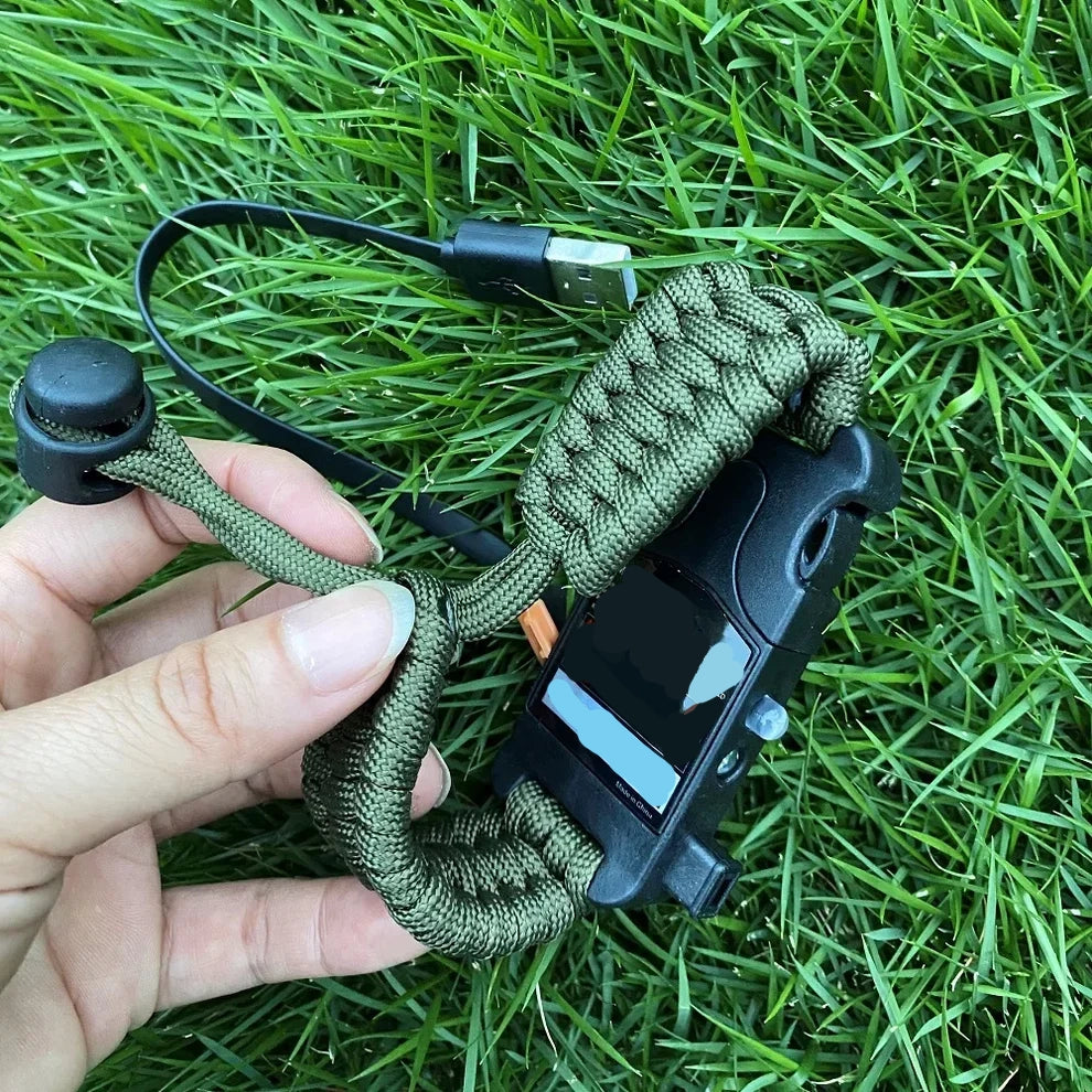 Tactical Survival Wristband Bracelet with LED