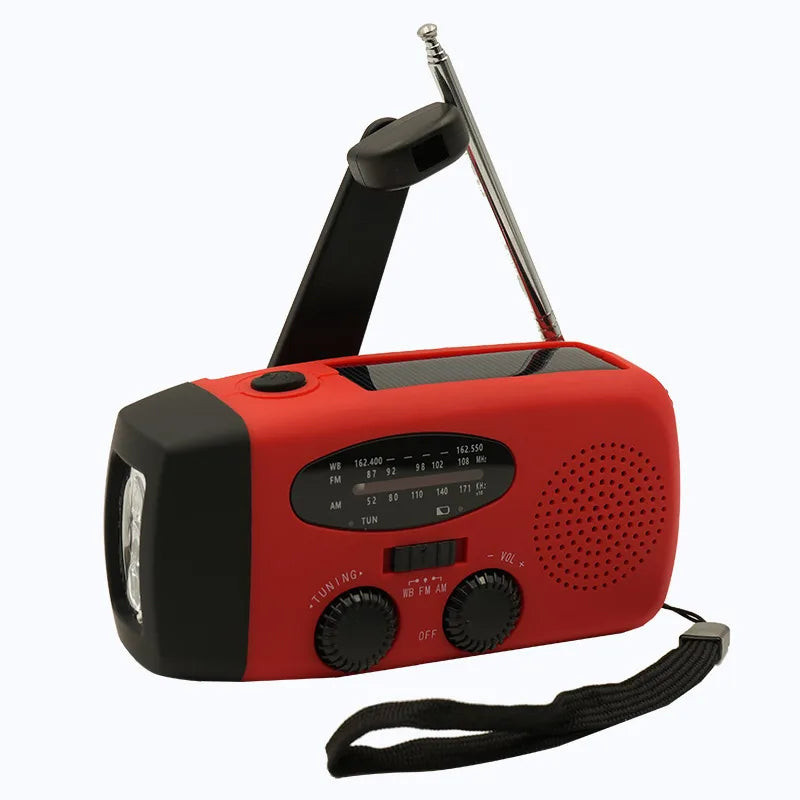 AM/FM/NOAA Emergency Weather Radio – Solar, Hand Crank