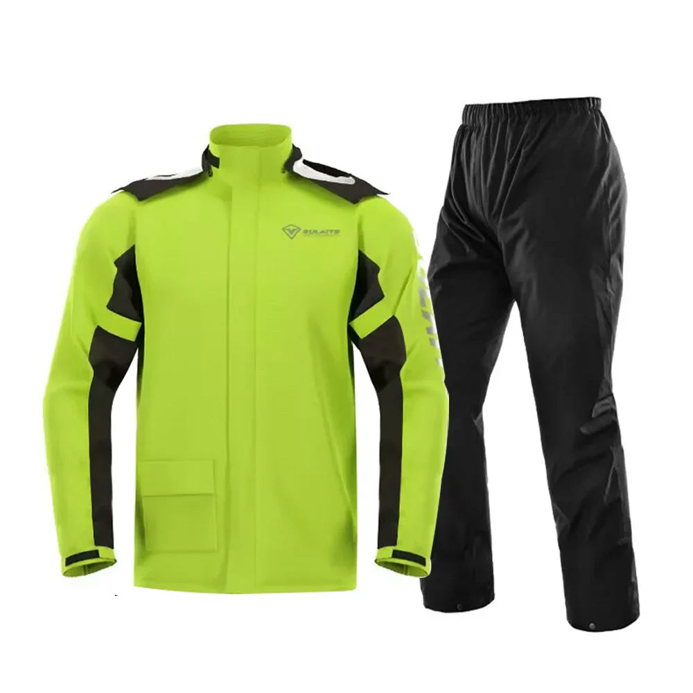 Motorcycle Raincoat Suit - Waterproof, Windproof, Lightweight