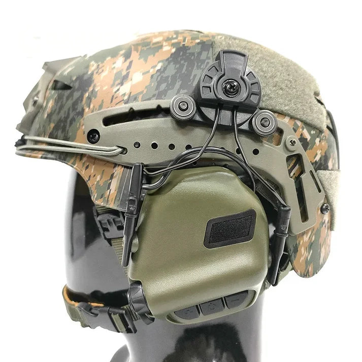 Tactical Headset with Noise Reduction & PTT | Helmet-Compatible