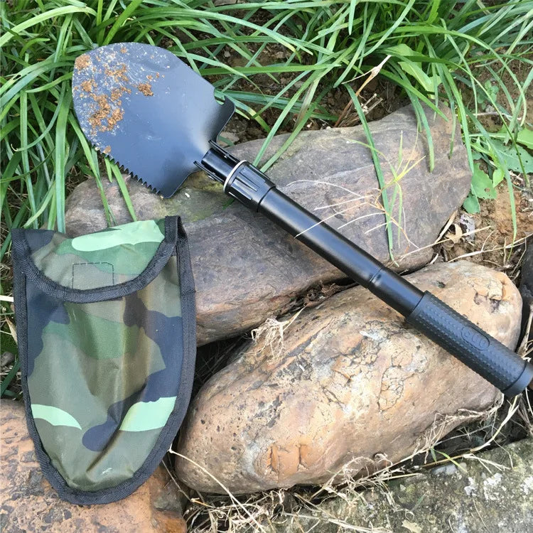 Heavy-Duty Foldable Tactical Shovel, Multi-Tool for Survival