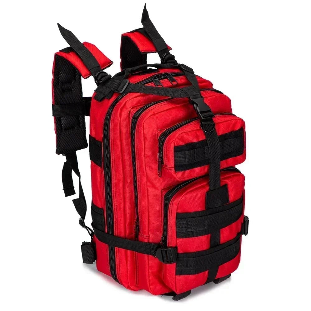 30L Outdoor First Aid Backpack - Survival Gear Bag
