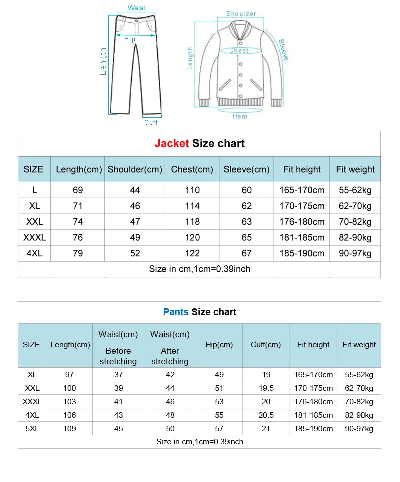 Survival Now™ Outdoor Hiking Jacket and Pants Set for Men
