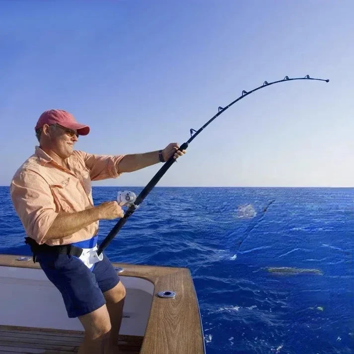 Saltwater Spinning Big Game Fishing Rod
