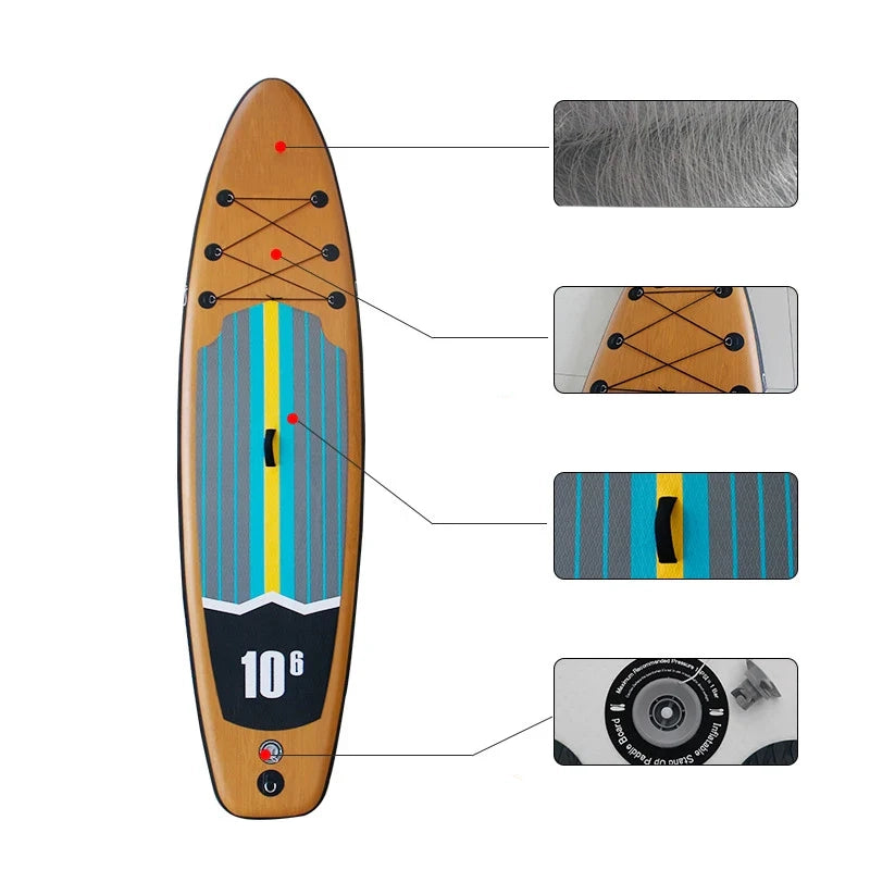 Inflatable Paddle Surfboard for Dynamic Water Sports