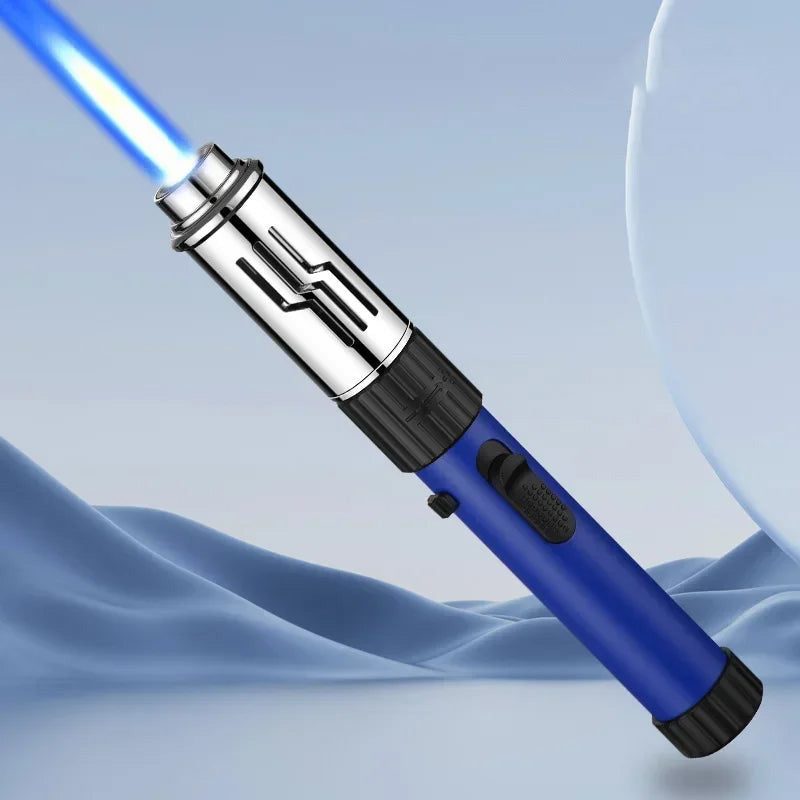Powerful Blue Flame Jet Torch, Refillable Windproof Butane Lighter