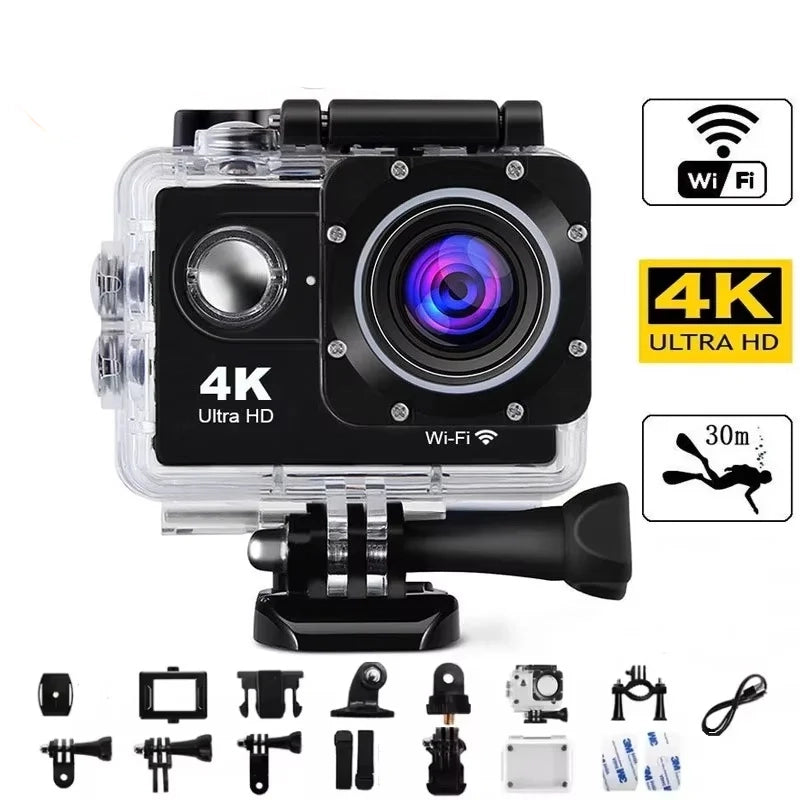 Ultra HD 4K Action Camera - Dive into Adventure with Stunning 4K Video