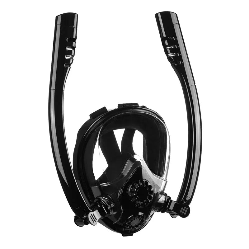 Snorkeling Mask with Double Breathing Tubes for Effortless Exploration