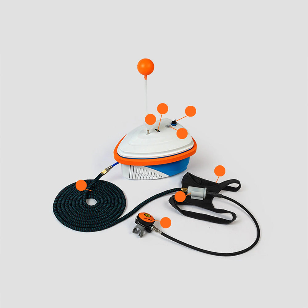 Scuba Diving Ventilator Support Device for Reliable Underwater Exploration