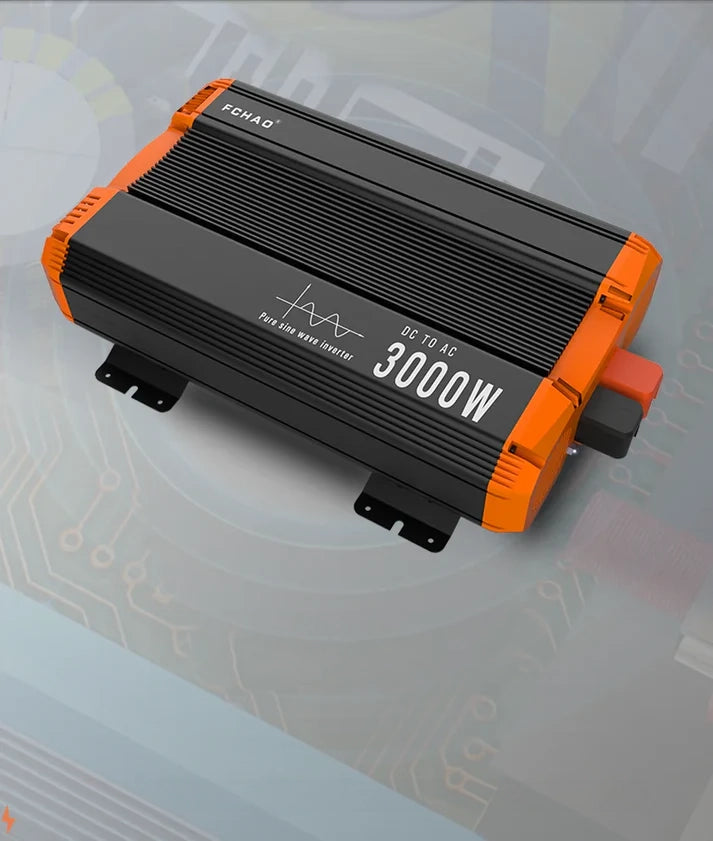 Pure Sine Wave Inverter - Reliable DC-to-AC Power with LCD Display
