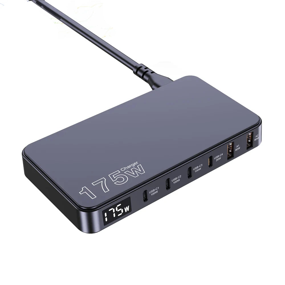 USB-C Charger – LED Display & 100W Power Delivery