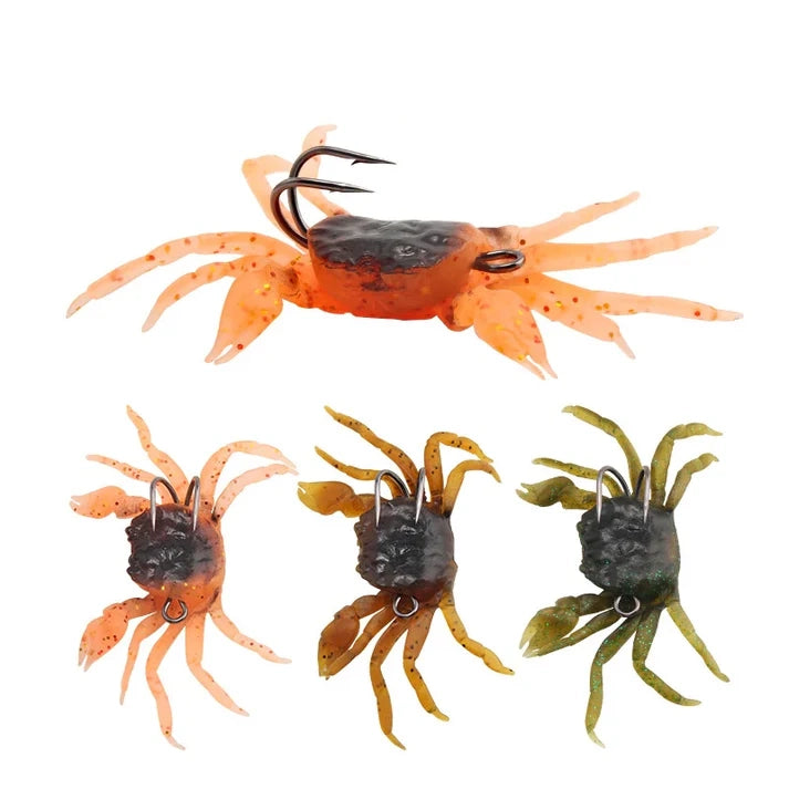 Realistic Silicone Crab Fishing Lure