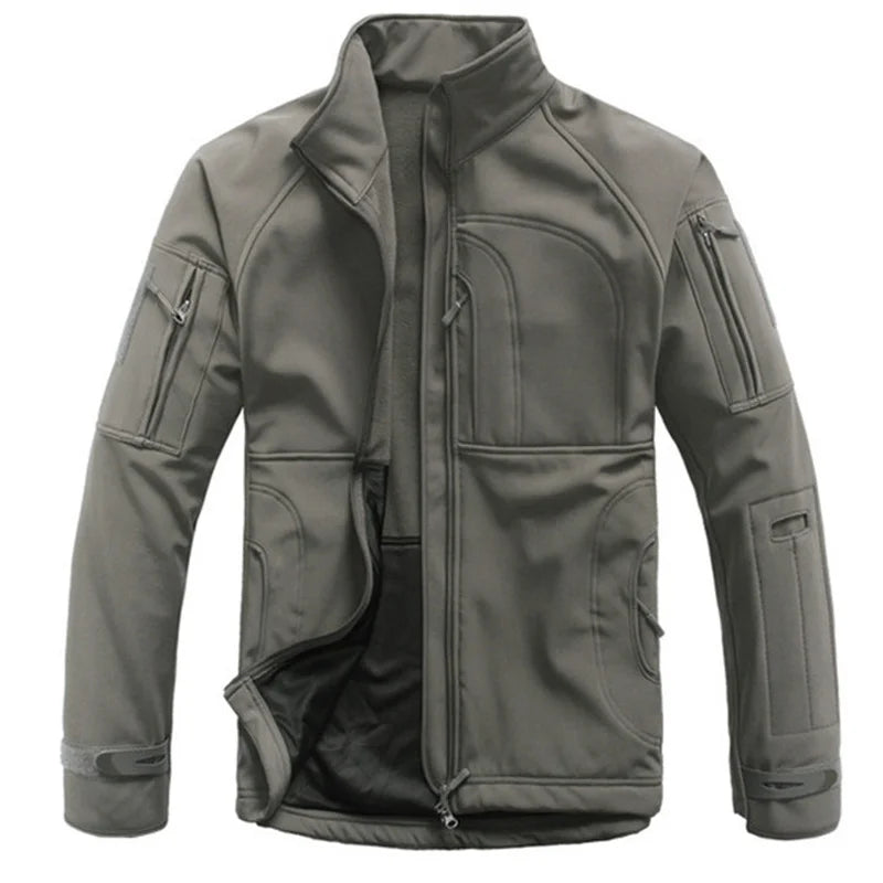 Tactical Jacket Outdoor Softshell - Waterproof, Windproof, Fleece-Lined