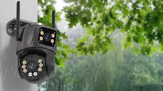 4K 8MP Wi-Fi PTZ Camera - Dual Lens, AI Tracking & 360° Coverage