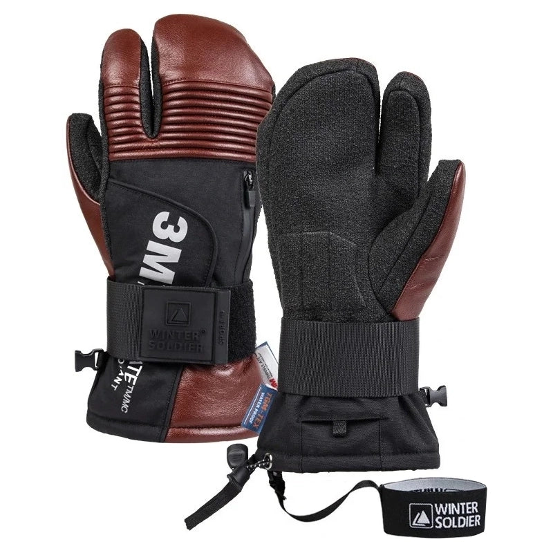 Ski & Snowboard Gloves with Wrist Protector – Ride Hard, Stay Protected