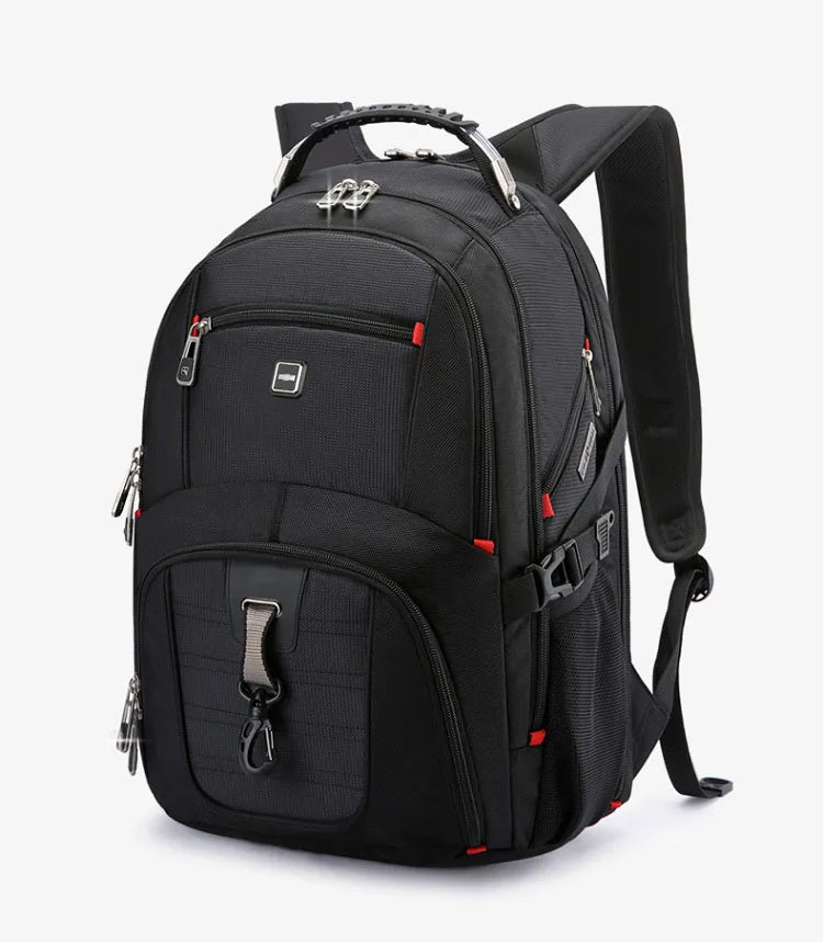 Swiss-Multifunctional Laptop Backpack with USB Charging & Water Resistance