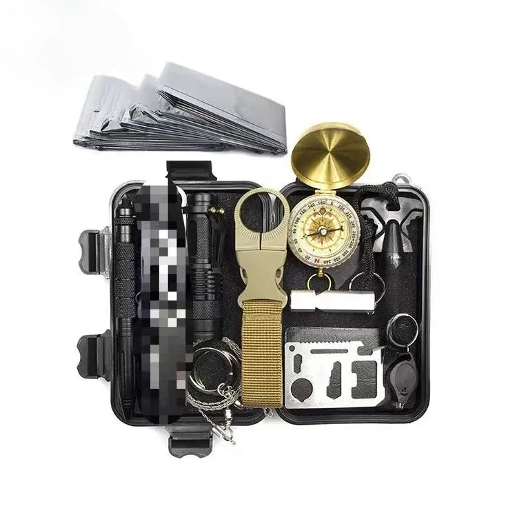 17-in-1 Outdoor Adventure Survival Bag, Ultimate Emergency Kit