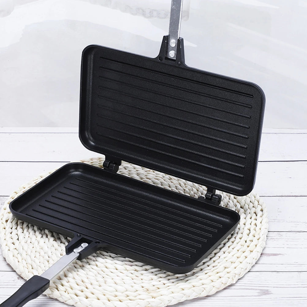 Double-Sided Sandwich Fry Maker – Non-Stick Kitchen and Camping Cookware