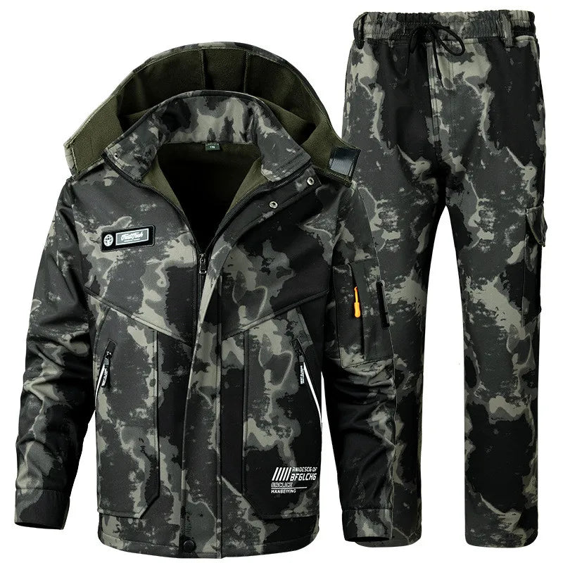 Winter Velvet Jacket Suit - Waterproof, Insulated, Unisex