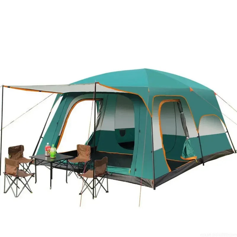 2-Bedroom, 1-Hall Camping Tent | Waterproof & Durable