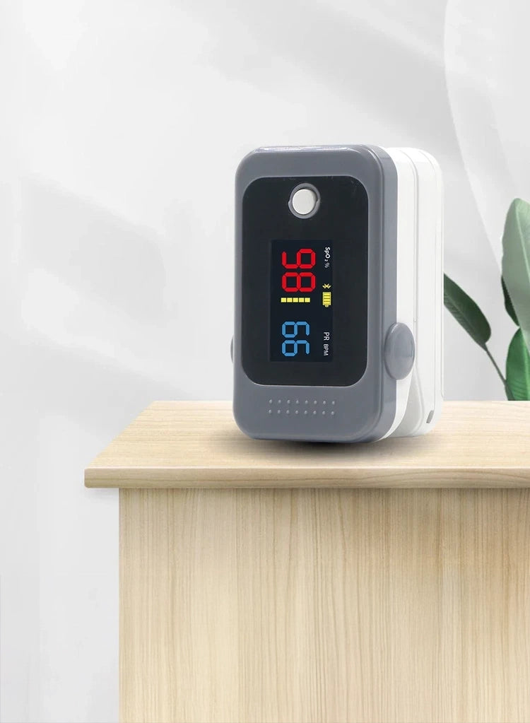 Bluetooth Finger Pulse Oximeter with Alarm