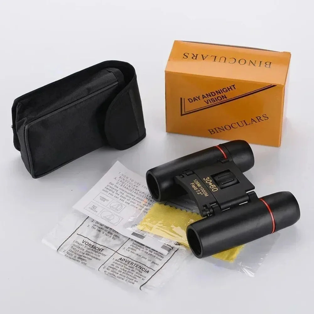 30x60 Mini Compact Folding Binoculars – High-Powered, Portable