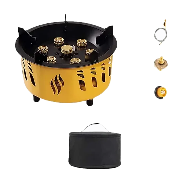 7-Core Windproof Camping Stove – Powerful, Portable, and Built for the Outdoors
