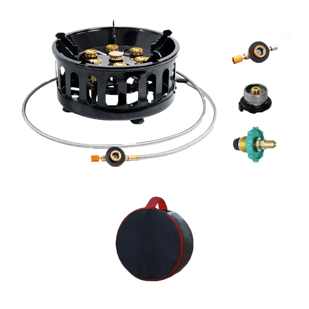 7-Core Windproof Camping Stove – Powerful, Portable, and Built for the Outdoors