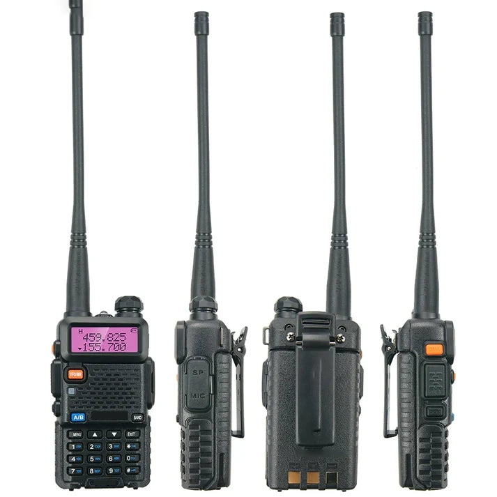 Dual-Band UV-5R Walkie Talkie – Long-Range Two-Way Radio with 8W Power