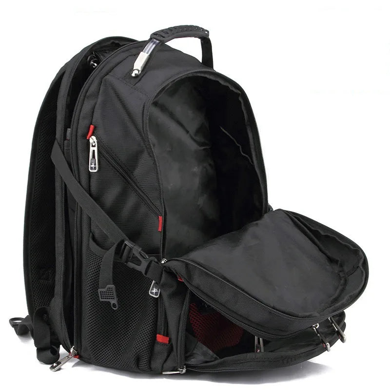Swiss-Multifunctional Laptop Backpack with USB Charging & Water Resistance
