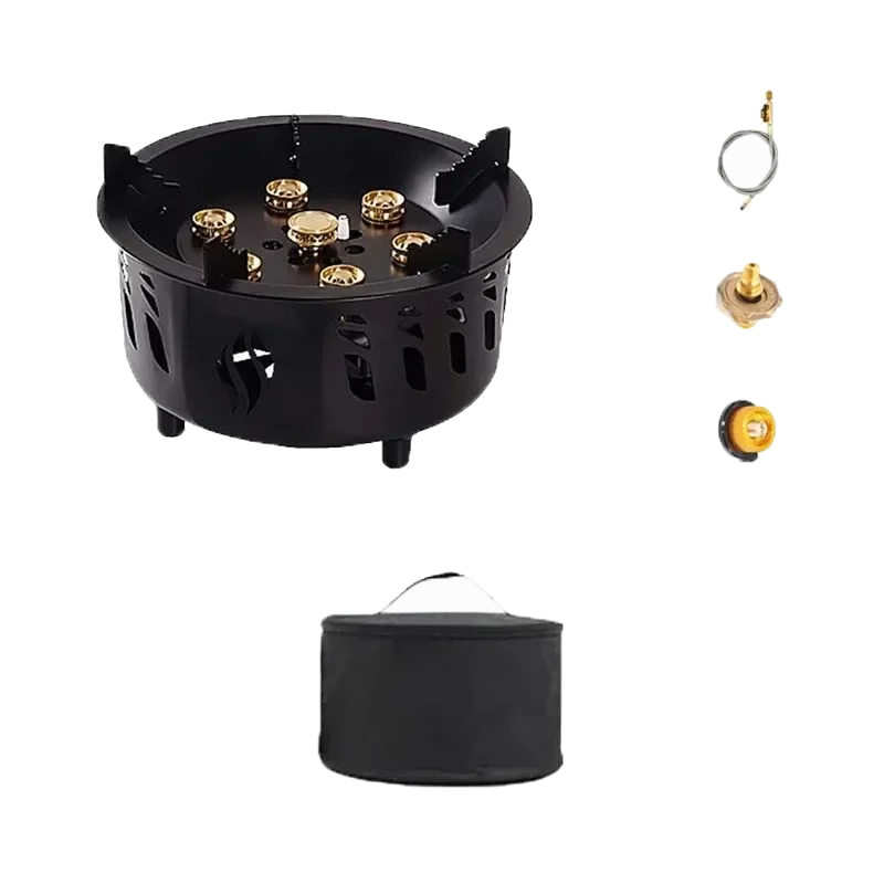 7-Core Windproof Camping Stove – Powerful, Portable, and Built for the Outdoors