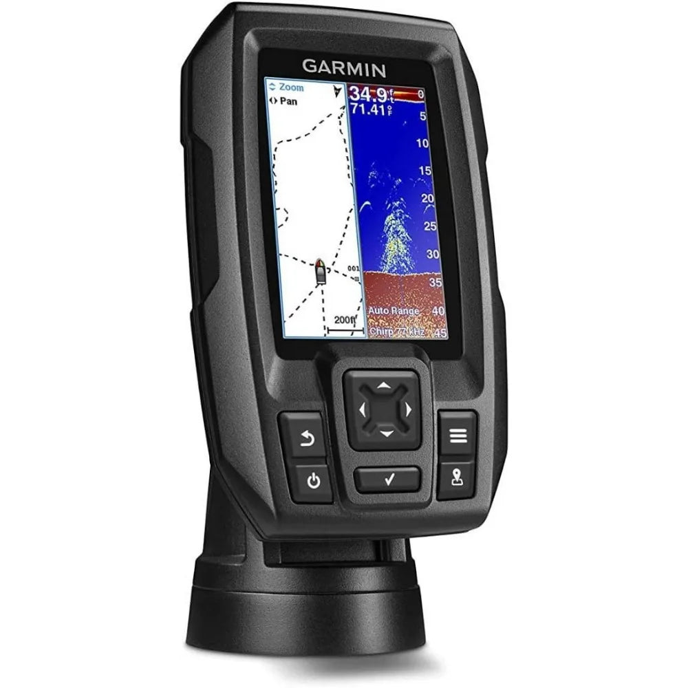 3.5" GPS Fishfinder with Transducer – Dual-Beam Sonar