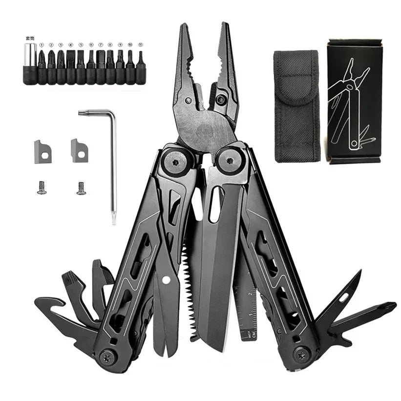28-in-1 Camping Multitool – All-in-One Survival Tool