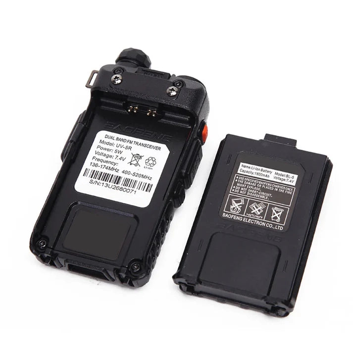 Dual-Band UV-5R Walkie Talkie – Long-Range Two-Way Radio with 8W Power