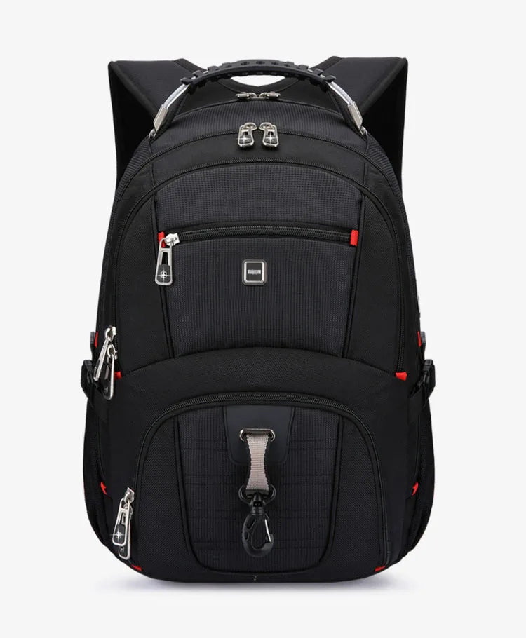 Swiss-Multifunctional Laptop Backpack with USB Charging & Water Resistance