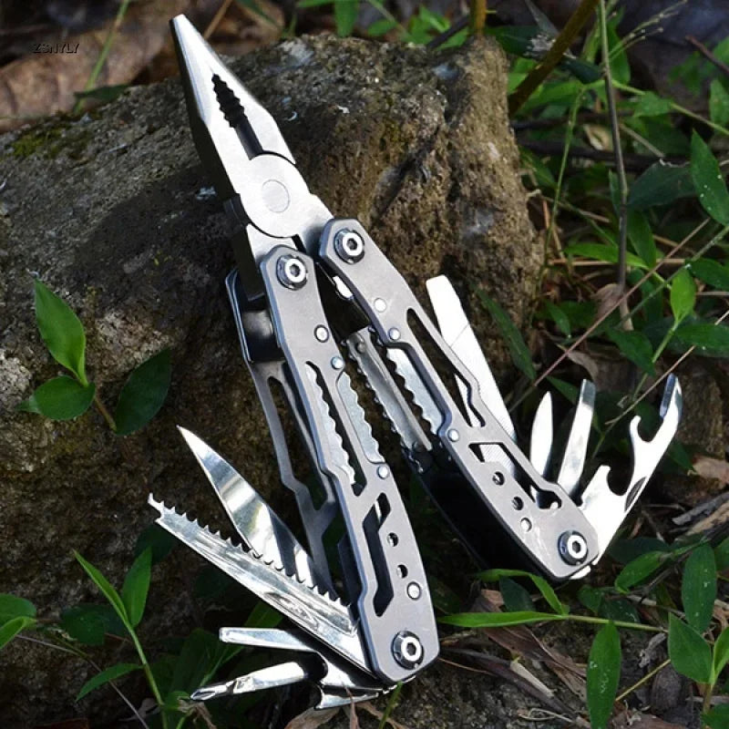 Multifunctional Folding Pliers Tool, Compact Stainless Steel Multi-Tool