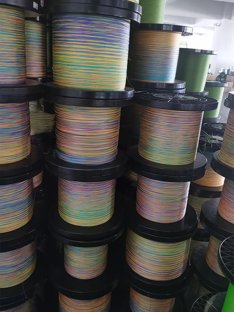 Braided Fishing Line – Green & White, 14lb to 82lb, PE High Strength