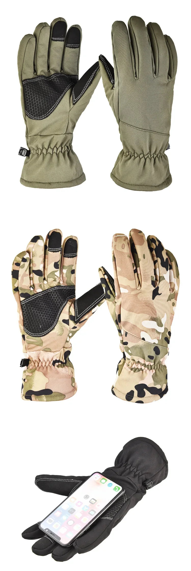 Winter Tactics Outdoors Camouflage Hunting Gloves – Stay Warm, Ready, and Hidden