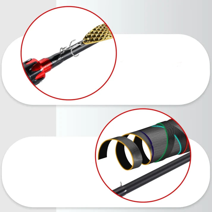 Ultralight Carbon Fiber Fishing Rod – 7ft
