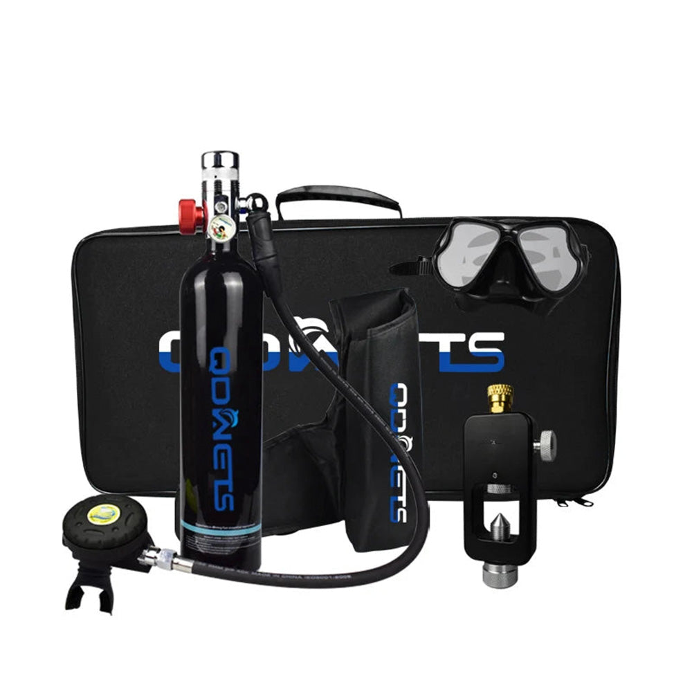 1L Mini Scuba Diving Tank, Refillable Oxygen Cylinder for Divers