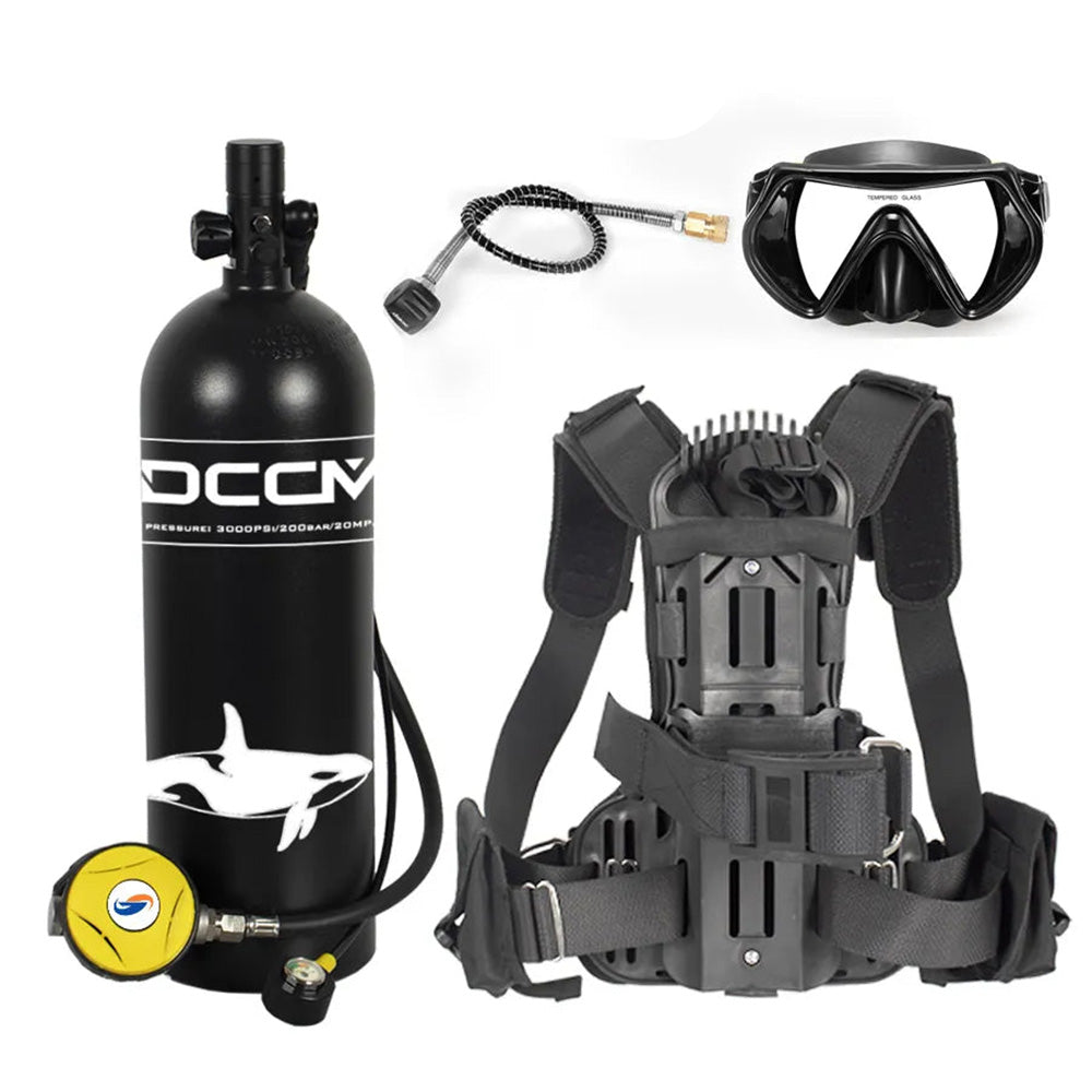 Scuba Diving & Snorkeling Equipment Kit with Scuba Tank