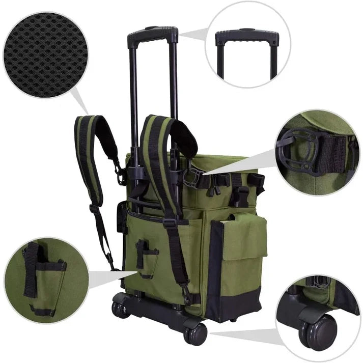 Rolling Tackle Box with Wheels – Waterproof, Durable
