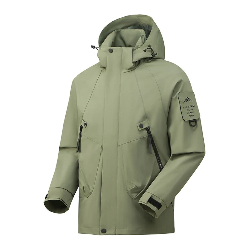 Unisex Waterproof Outdoor Jacket - Lightweight, Durable, Weatherproof