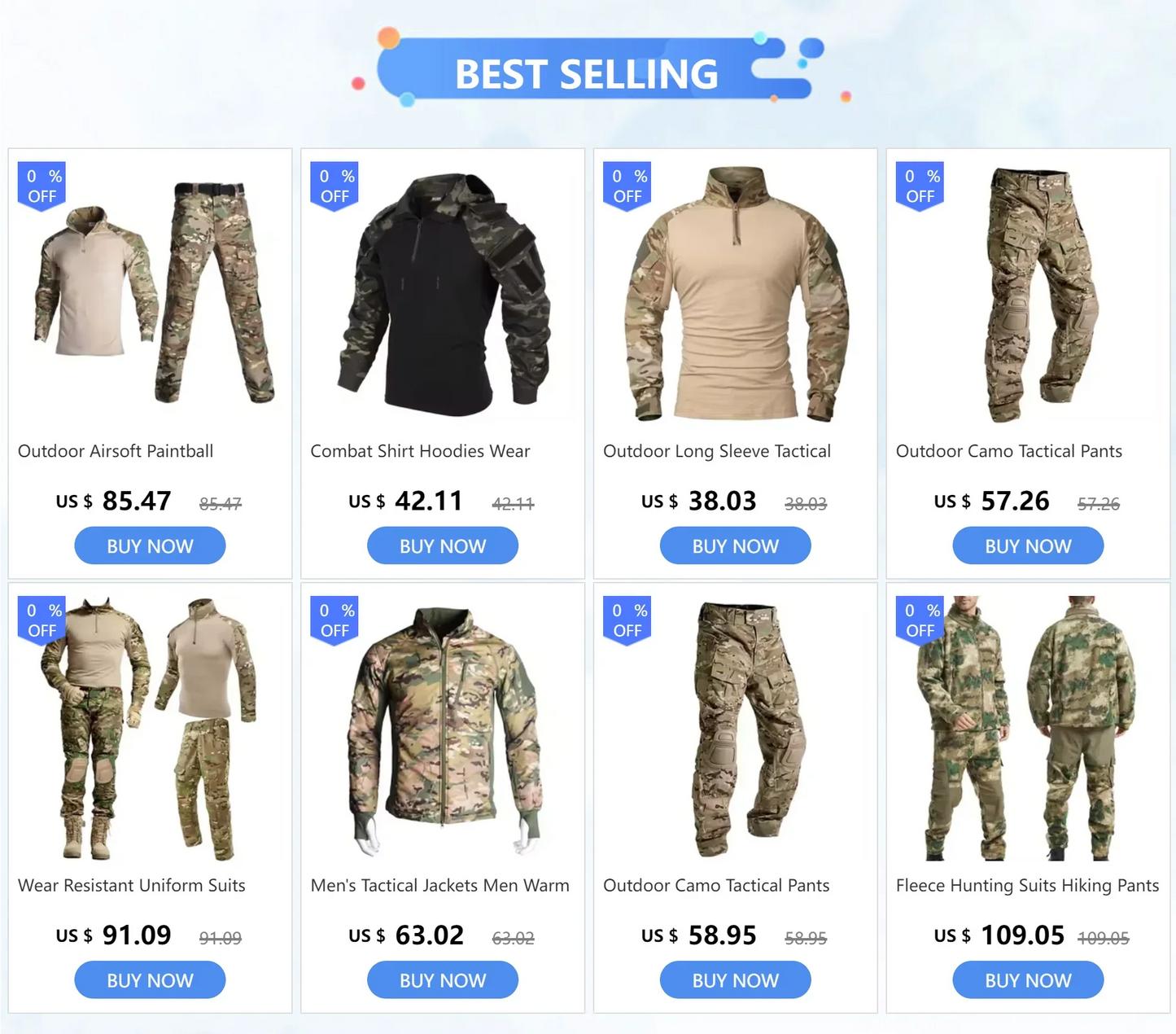 Survival Now™ Outdoor Tactical Shirts