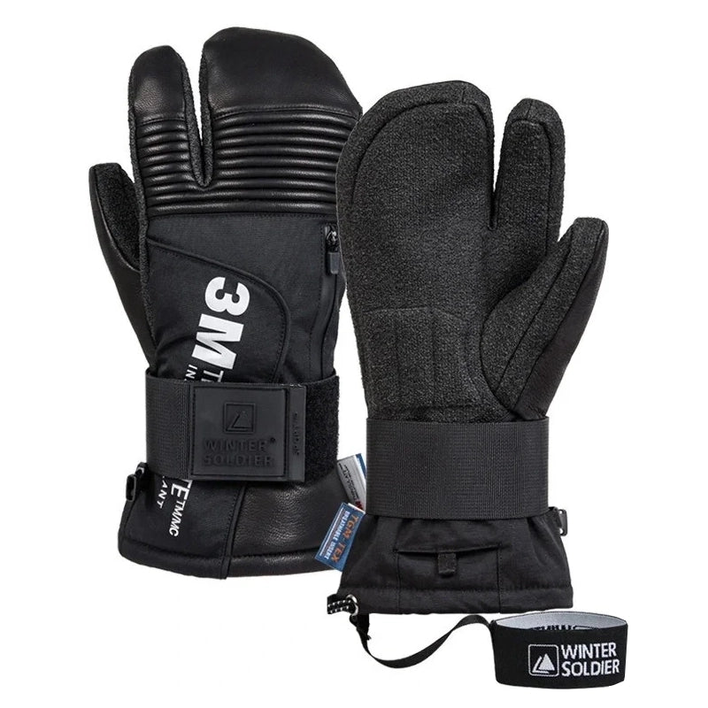 Ski & Snowboard Gloves with Wrist Protector – Ride Hard, Stay Protected