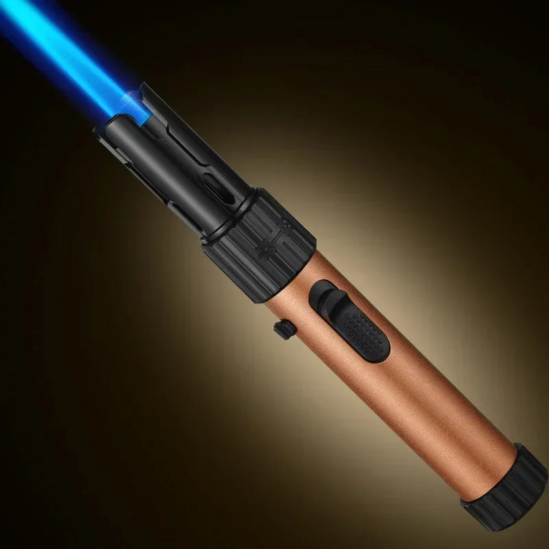 Powerful Blue Flame Jet Torch, Refillable Windproof Butane Lighter