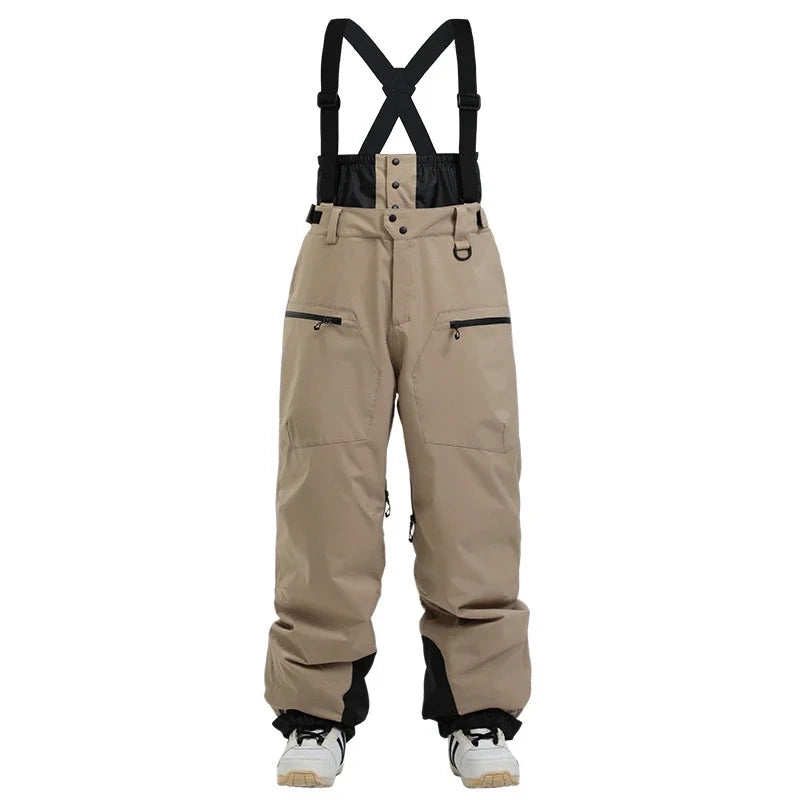 Men’s Skiing Pants – Thermal-Insulated, Waterproof & Windproof Snowboard Overalls