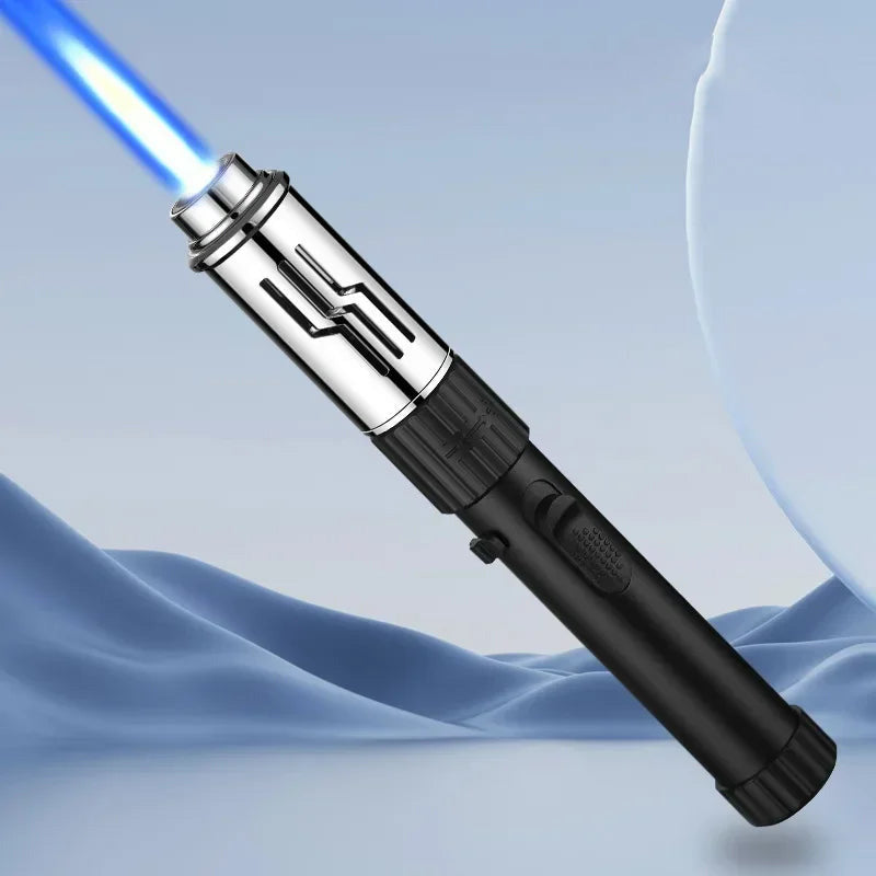 Powerful Blue Flame Jet Torch, Refillable Windproof Butane Lighter