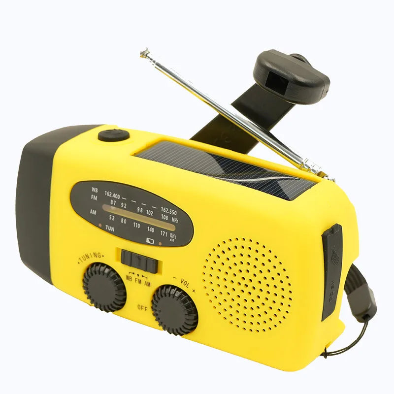 AM/FM/NOAA Emergency Weather Radio – Solar, Hand Crank